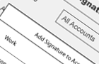 Signature setup wireframe