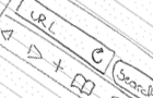 Initial sketch with the toolbar directly under the URL
